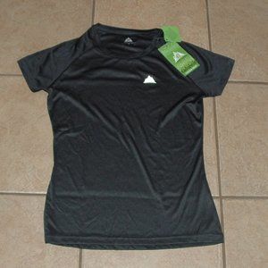 NEW Heather Black Sz Small 4 / 6 Quick Dry Moisture Wicking Athletic Shirt